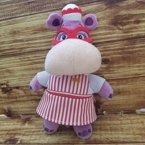 Disney Store Hallie Doc McStuffins Purple Hippo Plush Stuffed Animal Junior